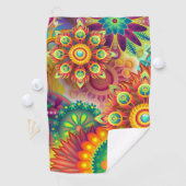 Psychedelisches Muster Golfhandtuch (Insitu)