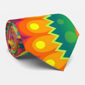 Psychedelisches Muster Krawatte (Gerollt)