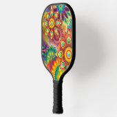 Psychedelisches Muster Pickleball Schläger (Links)