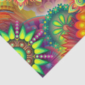 Psychedelisches Muster Seidenpapier (Ausschnitt)