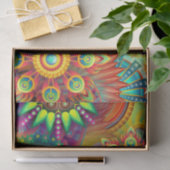 Psychedelisches Muster Seidenpapier (Geschenk)