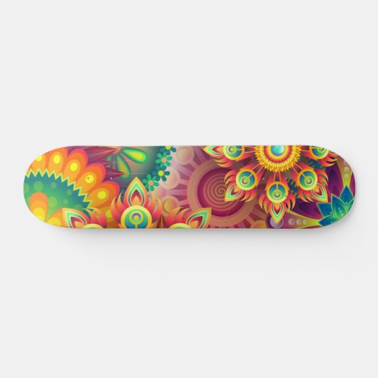 Psychedelisches Muster Skateboard (Horizontal)