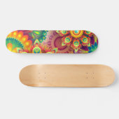 Psychedelisches Muster Skateboard (Horizontal)