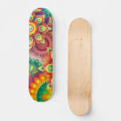 Psychedelisches Muster Skateboard (Vorderseite)