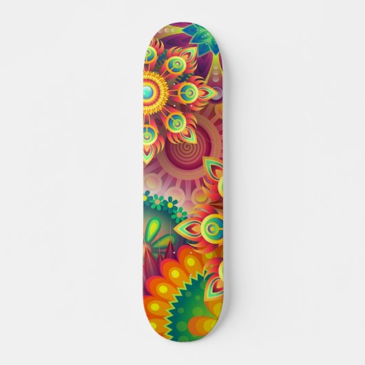 Psychedelisches Muster Skateboard (Vorne)
