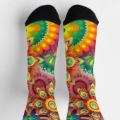 Psychedelisches Muster Socken (Oben)