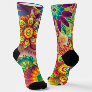 Psychedelisches Muster Socken