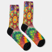Psychedelisches Muster Socken (Rechts)