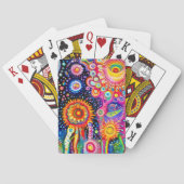 Psychedelisches Muster Spielkarten (Rückseite)