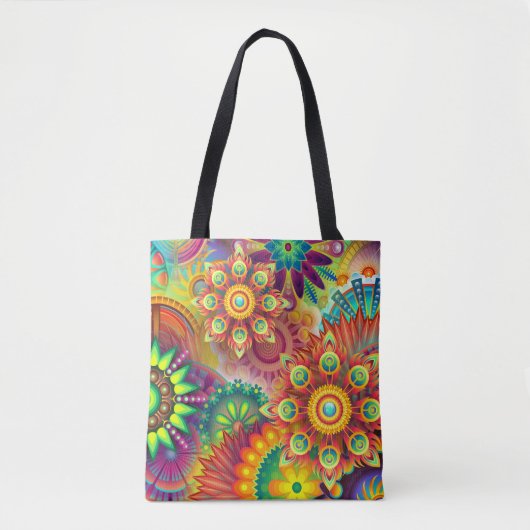 Psychedelisches Muster Tasche (Vorderseite)