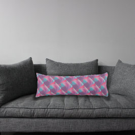 Psychedelisches Muster Türkis-Lavendel Seitenschläferkissen