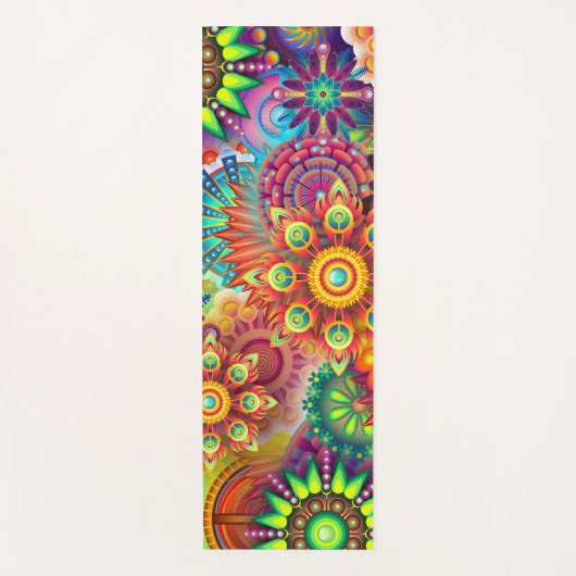 Psychedelisches Muster Yogamatte (Vorderseite)