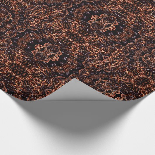 Psychedelisches Mustermuster Papier Geschenkpapier (Ecke)