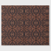 Psychedelisches Mustermuster Papier Geschenkpapier (Flach)