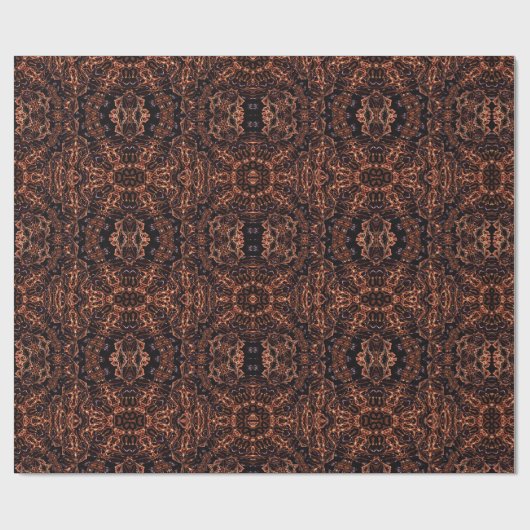 Psychedelisches Mustermuster Papier Geschenkpapier (Flach)