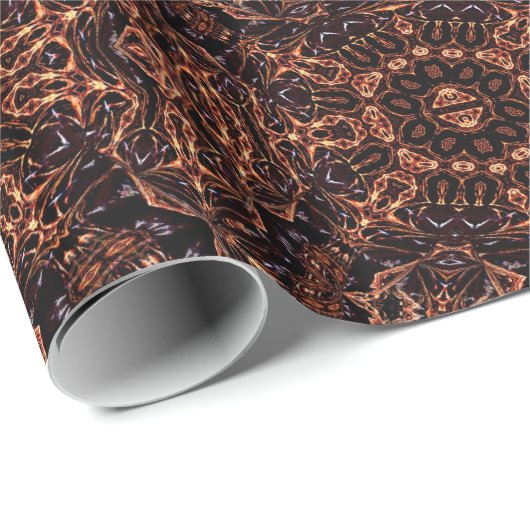 Psychedelisches Mustermuster Papier Geschenkpapier (Rolleneckpunkt)