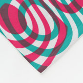 Psychedelisches nahtloses Muster Fleecedecke (Ecke)