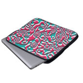 Psychedelisches nahtloses Muster Laptopschutzhülle (Vorne Knopf)