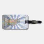 Psychedelisches NYC: Freiheitsstatue #2 Gepäckanhänger (Rückseite horizontal)