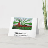 Psychedelisches NYC: Freiheitsstatue Weihnachten (Rückseite)