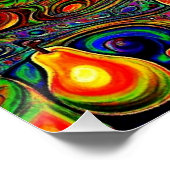 Psychedelisches Obst 1 Poster (Ecke)