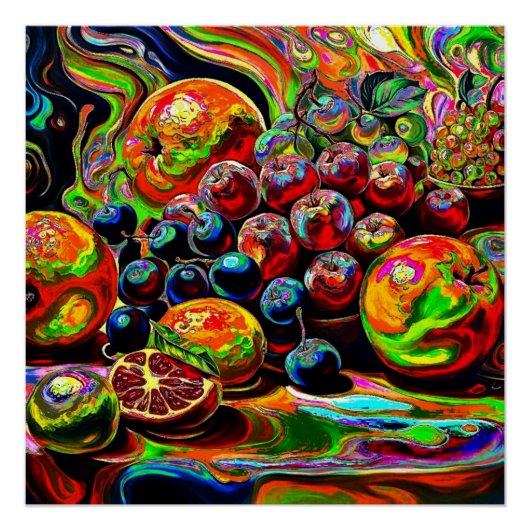 Psychedelisches Obst 3 Poster (Vorderseite)
