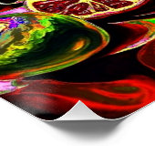 Psychedelisches Obst 3 Poster (Ecke)