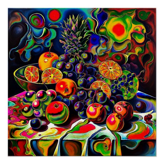Psychedelisches Obst 4 Poster (Vorderseite)