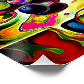 Psychedelisches Obst 4 Poster (Ecke)