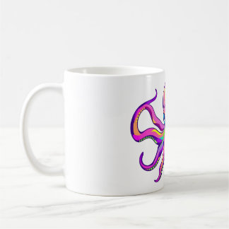 Psychedelisches Octopus Head Design Kaffeetasse