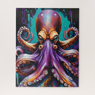 Psychedelisches Octopus Puzzle - Surreal Driving I
