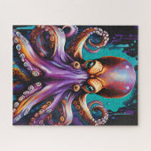 Psychedelisches Octopus Puzzle - Surreal Driving I (Horizontal)