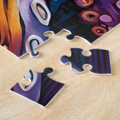 Psychedelisches Octopus Puzzle - Surreal Driving I (Seite)