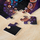 Psychedelisches Octopus Puzzle - Surreal Driving I (Seite)