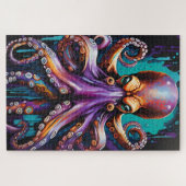 Psychedelisches Octopus Puzzle - Surreal Driving I (Horizontal)