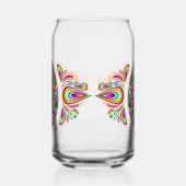 Psychedelisches Osterei-Design Kinder Bio-T-Shirt Dosenglas (Links)