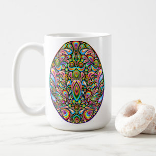Psychedelisches Osterei-Design Kinder Bio-T-Shirt Kaffeetasse