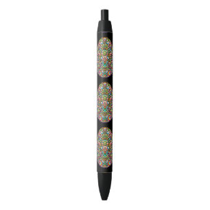 Psychedelisches Osterei-Design Kinder Bio-T-Shirt Kugelschreiber
