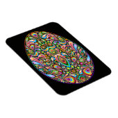 Psychedelisches Osterei-Design Kinder Bio-T-Shirt Magnet (Rechte Seite)