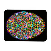 Psychedelisches Osterei-Design Kinder Bio-T-Shirt Magnet (Horizontal)