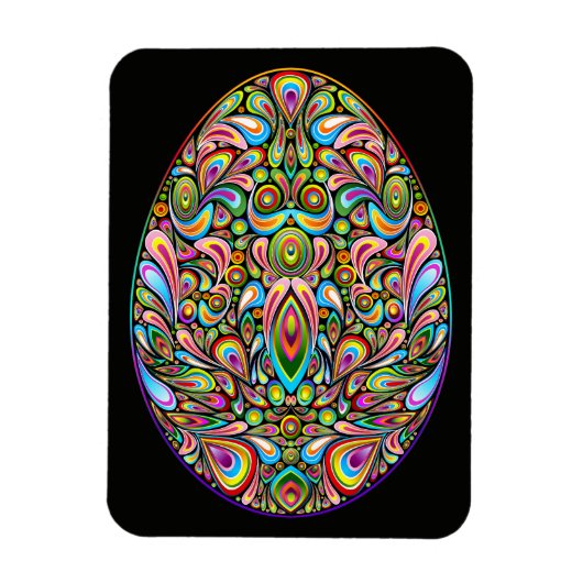 Psychedelisches Osterei-Design Kinder Bio-T-Shirt Magnet (Vertikal)