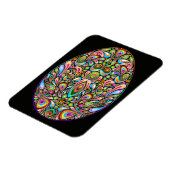 Psychedelisches Osterei-Design Kinder Bio-T-Shirt Magnet (Linke Seite)