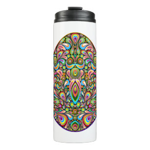 Psychedelisches Osterei-Design Kinder Bio-T-Shirt Thermosbecher