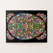 Psychedelisches Osterei-Design Puzzle (Horizontal)