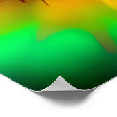 Psychedelisches Oversifiziertes Augenposter Poster (Ecke)