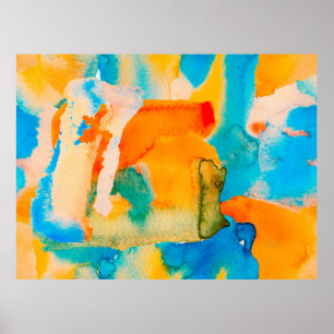 Psychedelisches Papier. Classic Blue und Lush Lava Poster