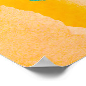 Psychedelisches Papier. Classic Blue und Lush Lava Poster (Ecke)