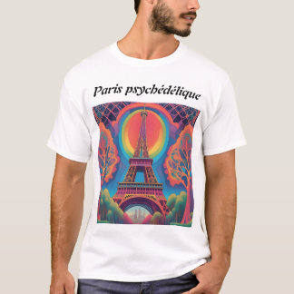 Psychedelisches Paris-T-Shirt T-Shirt