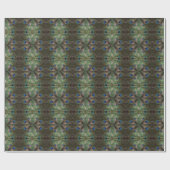 Psychedelisches Pfauen-Wrap-Papier Geschenkpapier (Flach)