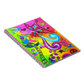 Psychedelisches Pilz-Liebe-Notebook Notizblock (Rechte Seite)